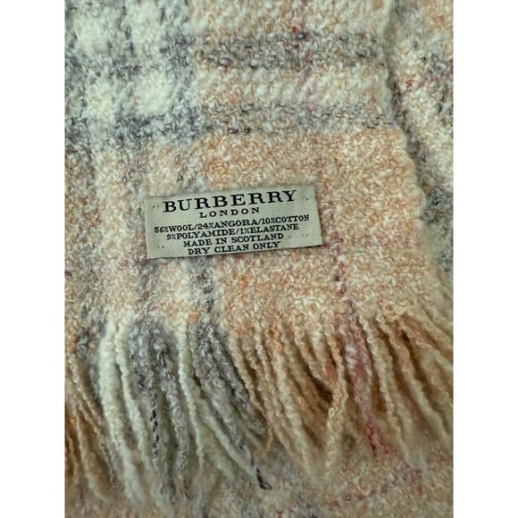 Burberry Plaid Scarf - Pink/peachy Hues - Picture 2 of 4